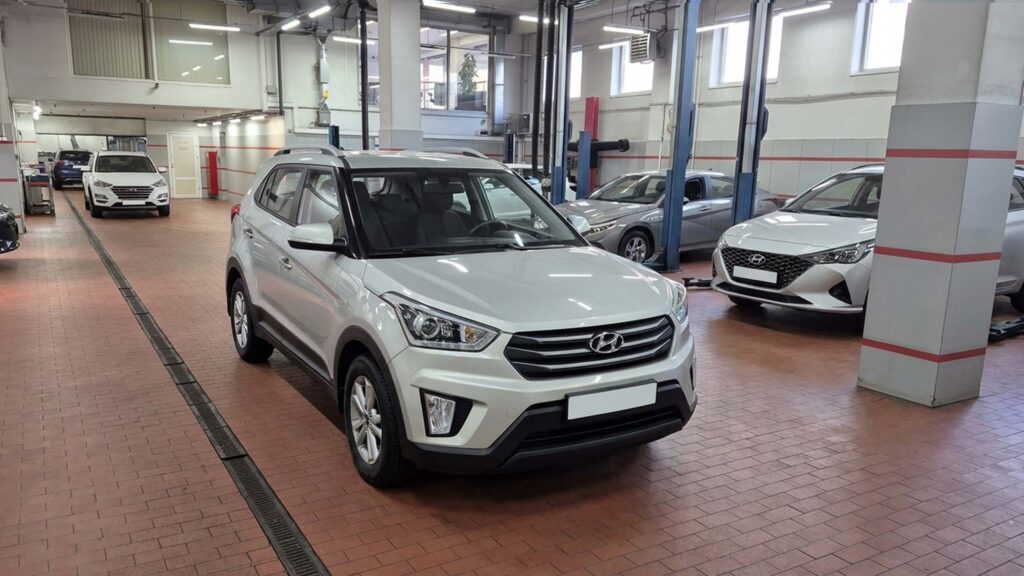 Автомобиль Hyundai Creta GS приехал в техцентр на малое ТО
